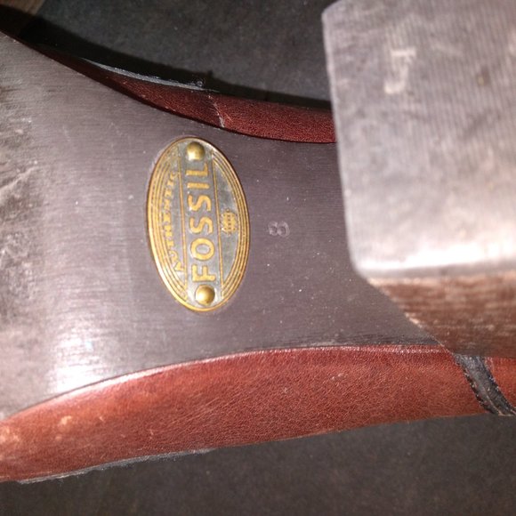 Vintage Fossil Granny Lace up shoes Size 8 - Picture 6 of 6